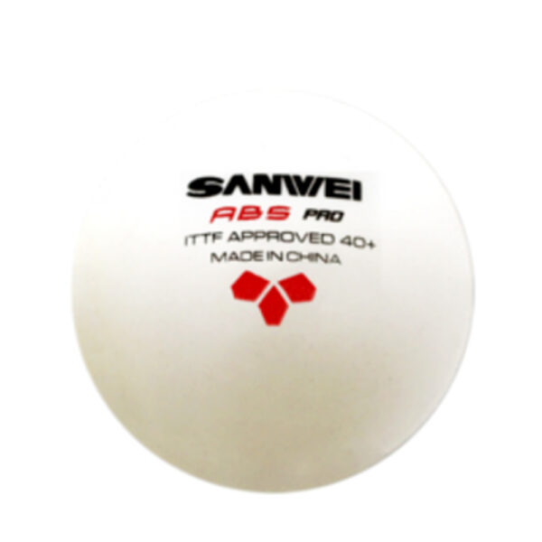 ลูกปิงปอง SANWEI PRO 40+ 3 ดาว กล่อง 6 ลูก - Image 2